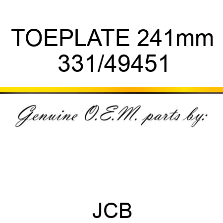 TOEPLATE 241mm 331/49451