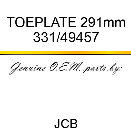 TOEPLATE 291mm 331/49457