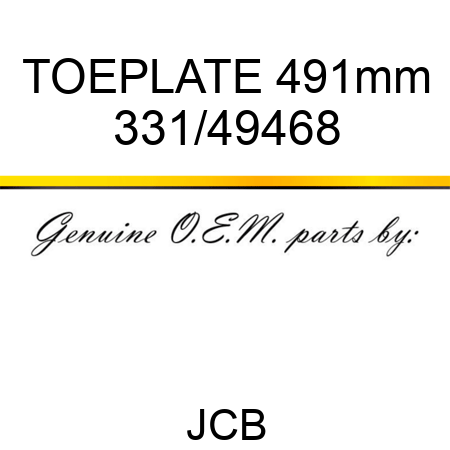 TOEPLATE 491mm 331/49468