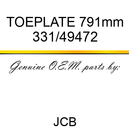 TOEPLATE 791mm 331/49472