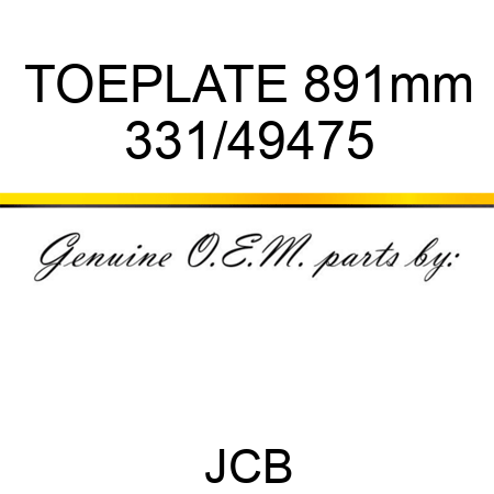 TOEPLATE 891mm 331/49475