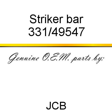 Striker, bar 331/49547