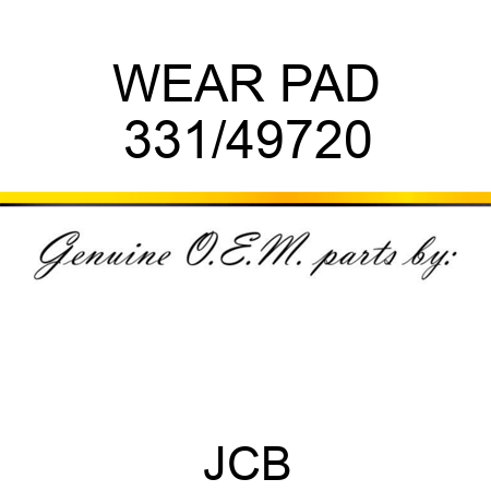 WEAR PAD 331/49720