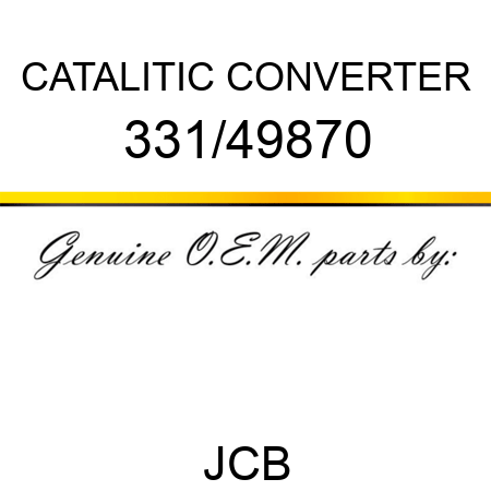 CATALITIC CONVERTER 331/49870