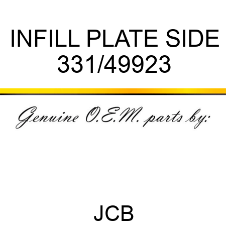 INFILL PLATE SIDE 331/49923