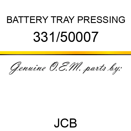 BATTERY TRAY PRESSING 331/50007