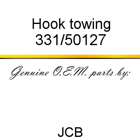 Hook, towing 331/50127