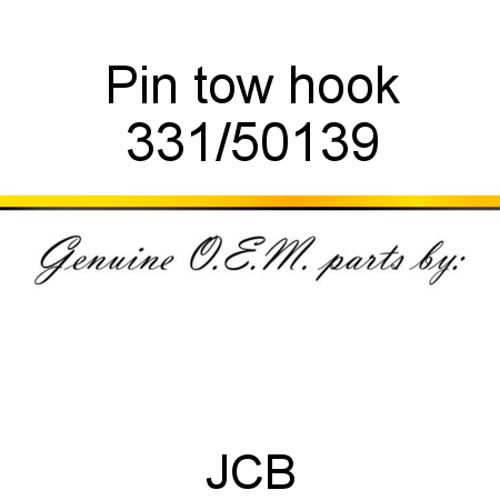 Pin, tow hook 331/50139