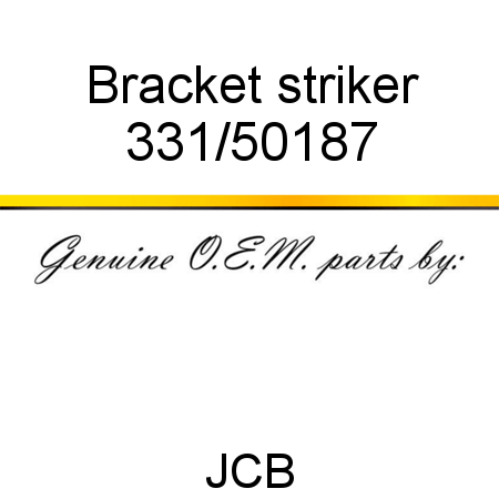 Bracket, striker 331/50187