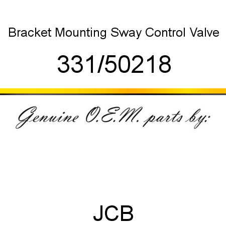Bracket, Mounting, Sway Control Valve 331/50218