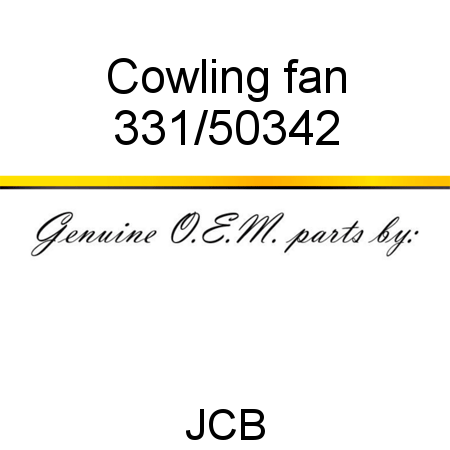 Cowling, fan 331/50342