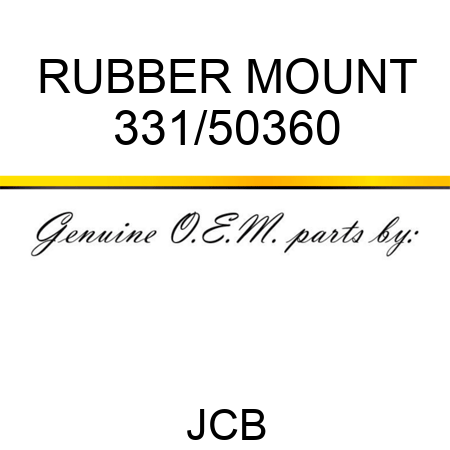 RUBBER MOUNT 331/50360