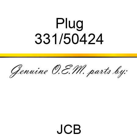 Plug 331/50424