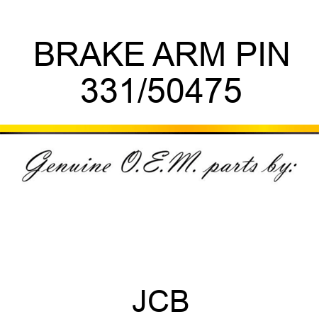 BRAKE ARM PIN 331/50475