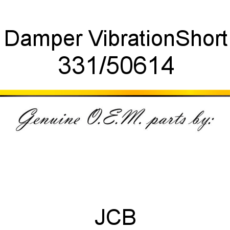 Damper, Vibration,Short 331/50614