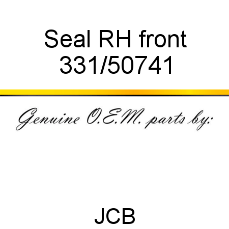 Seal, RH front 331/50741