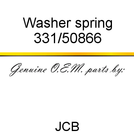 Washer, spring 331/50866