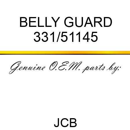 BELLY GUARD 331/51145