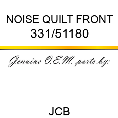 NOISE QUILT FRONT 331/51180