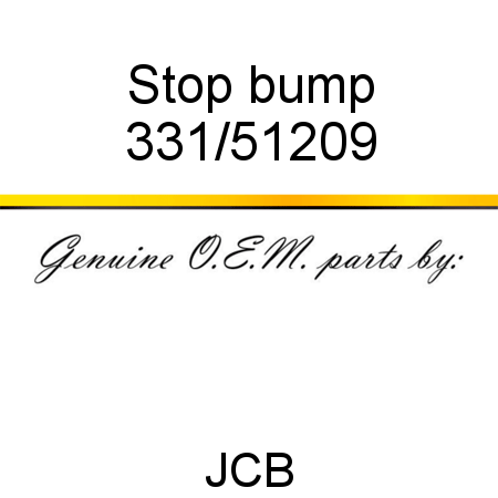 Stop, bump 331/51209