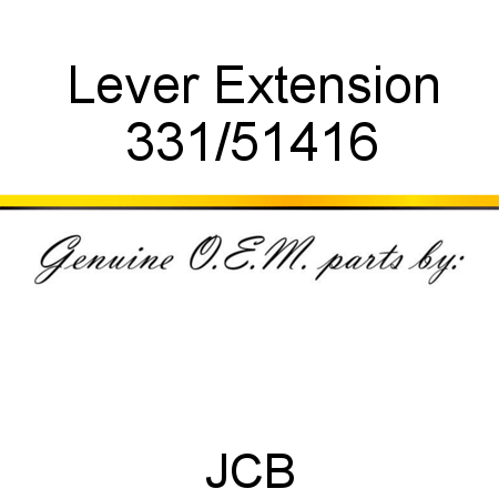 Lever, Extension 331/51416