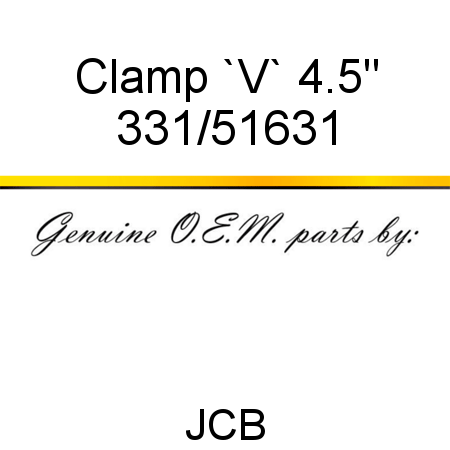 Clamp, `V`, 4.5