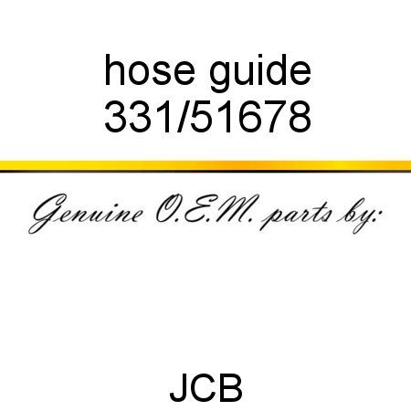 hose guide 331/51678