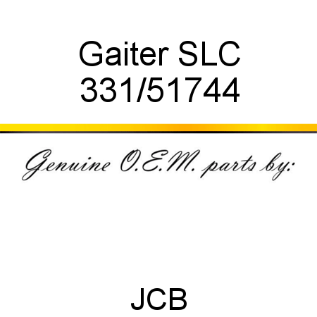 Gaiter, SLC 331/51744