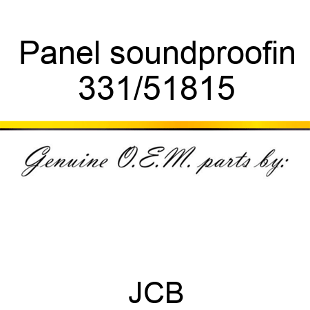 Panel soundproofin 331/51815
