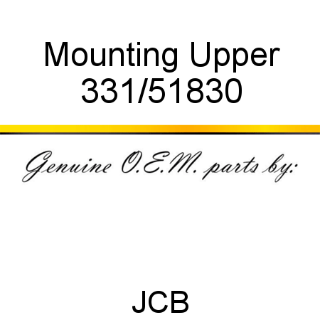 Mounting, Upper 331/51830
