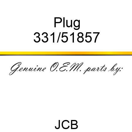 Plug 331/51857