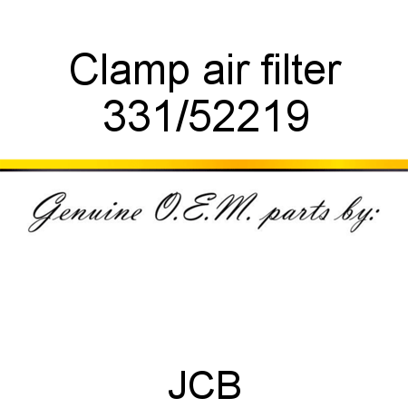 Clamp, air filter 331/52219