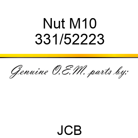 Nut M10 331/52223