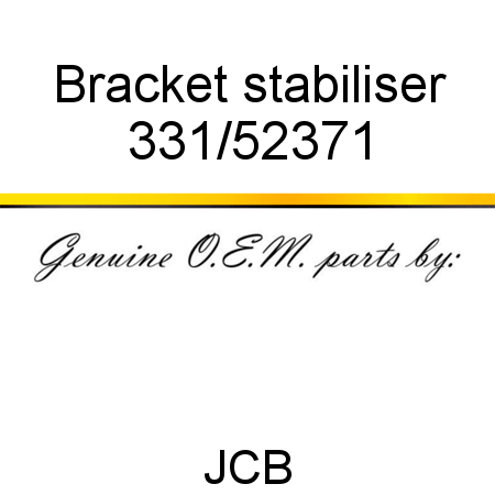 Bracket, stabiliser 331/52371
