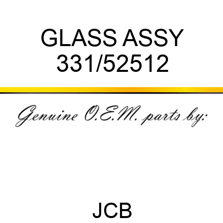 GLASS ASSY 331/52512