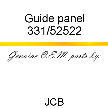 Guide, panel 331/52522