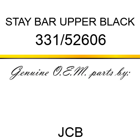 STAY BAR UPPER BLACK 331/52606