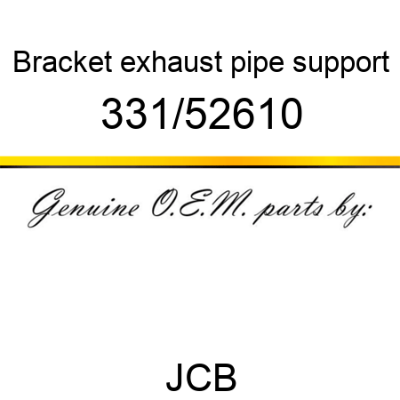 Bracket, exhaust pipe support 331/52610