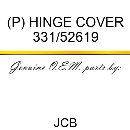 (P) HINGE COVER 331/52619