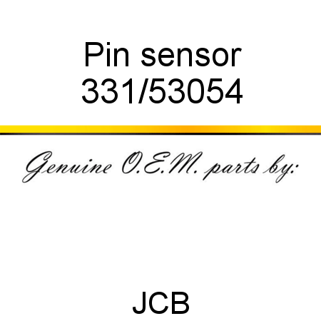 Pin, sensor 331/53054