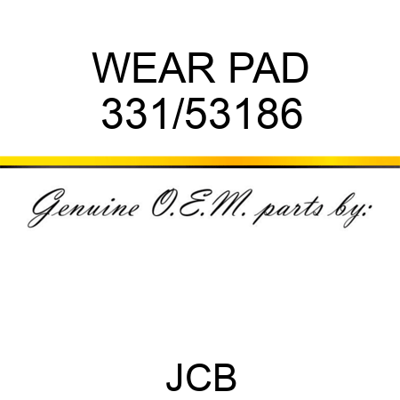 WEAR PAD 331/53186