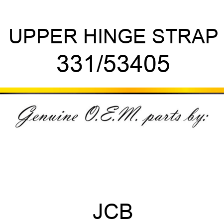 UPPER HINGE STRAP 331/53405