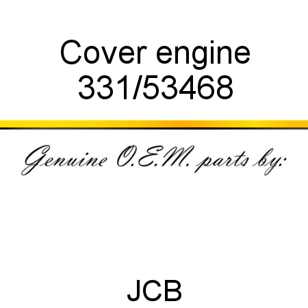 Cover, engine 331/53468