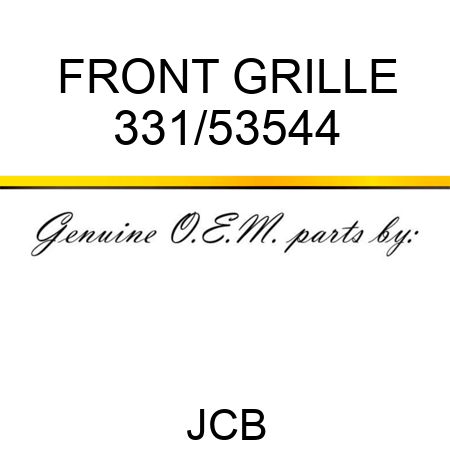 FRONT GRILLE 331/53544