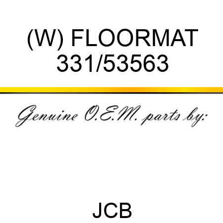 (W) FLOORMAT 331/53563