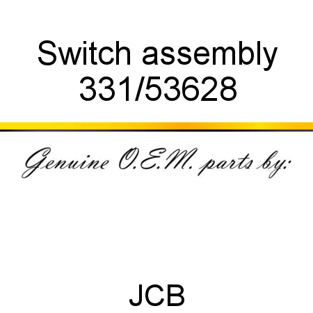 Switch, assembly 331/53628