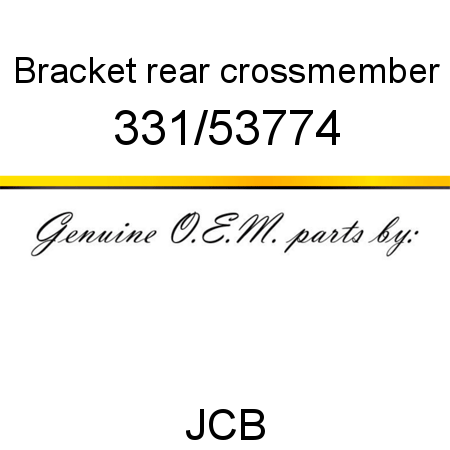 Bracket, rear crossmember 331/53774
