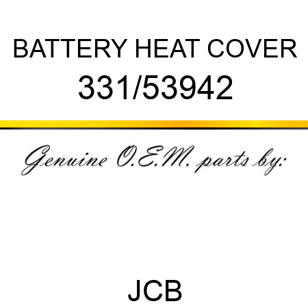 BATTERY HEAT COVER 331/53942