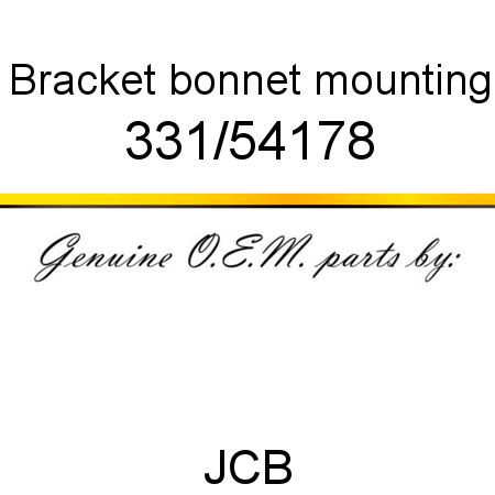 Bracket, bonnet mounting 331/54178