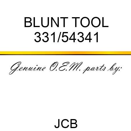 BLUNT TOOL 331/54341